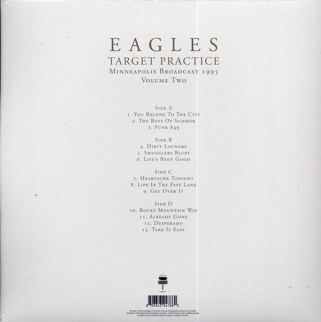 Eagles - Target Practice Volume 2: Minneapolis Broadcast 1995