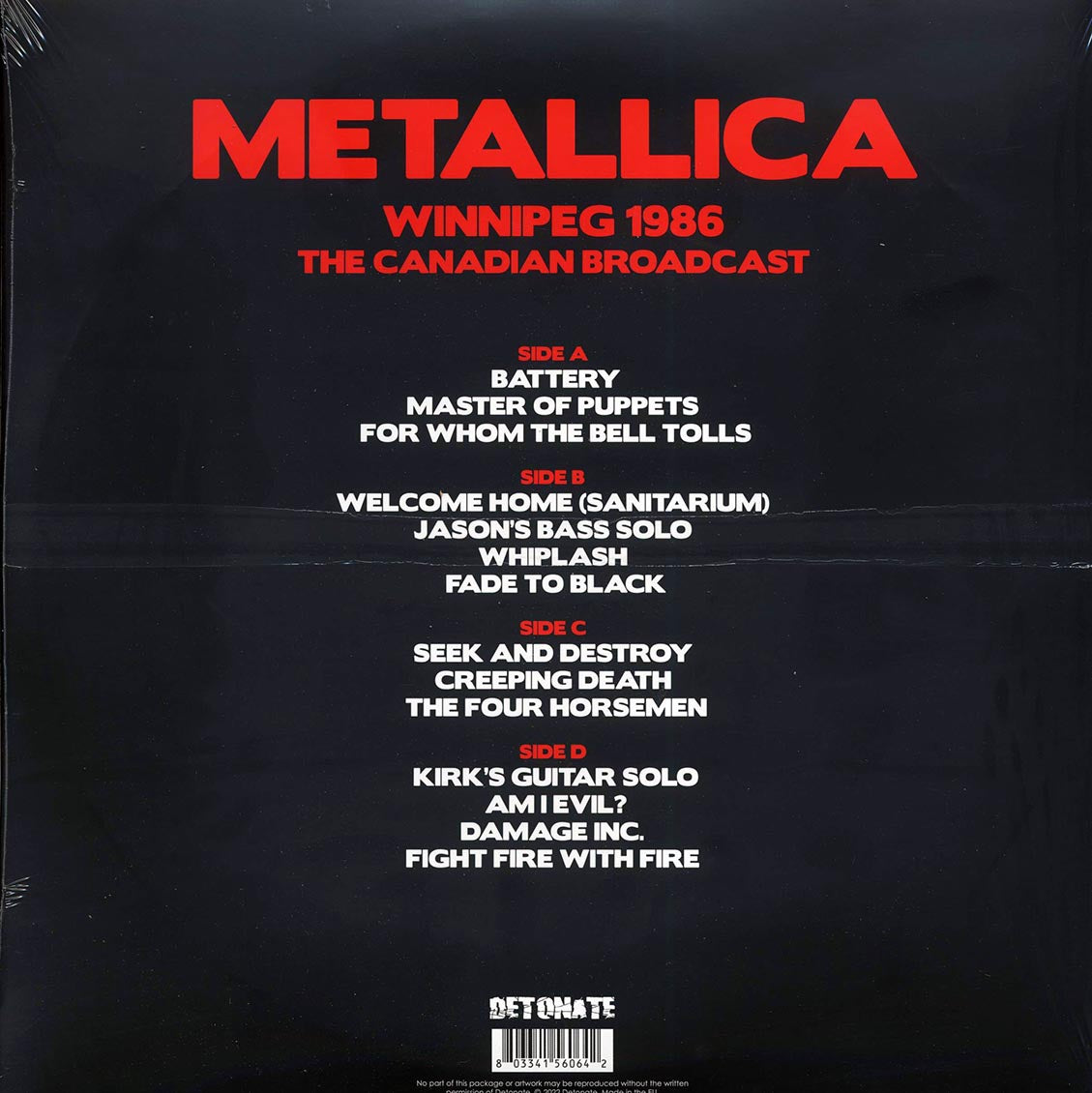 Metallica - Winnipeg 1986: The Canadian Broadcast