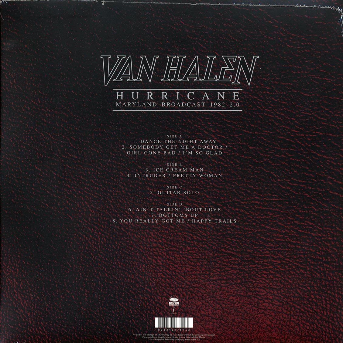 Van Halen - Hurricane: Maryland Broadcast 1982 2.0, Capital Center, Landover, MD October 1982