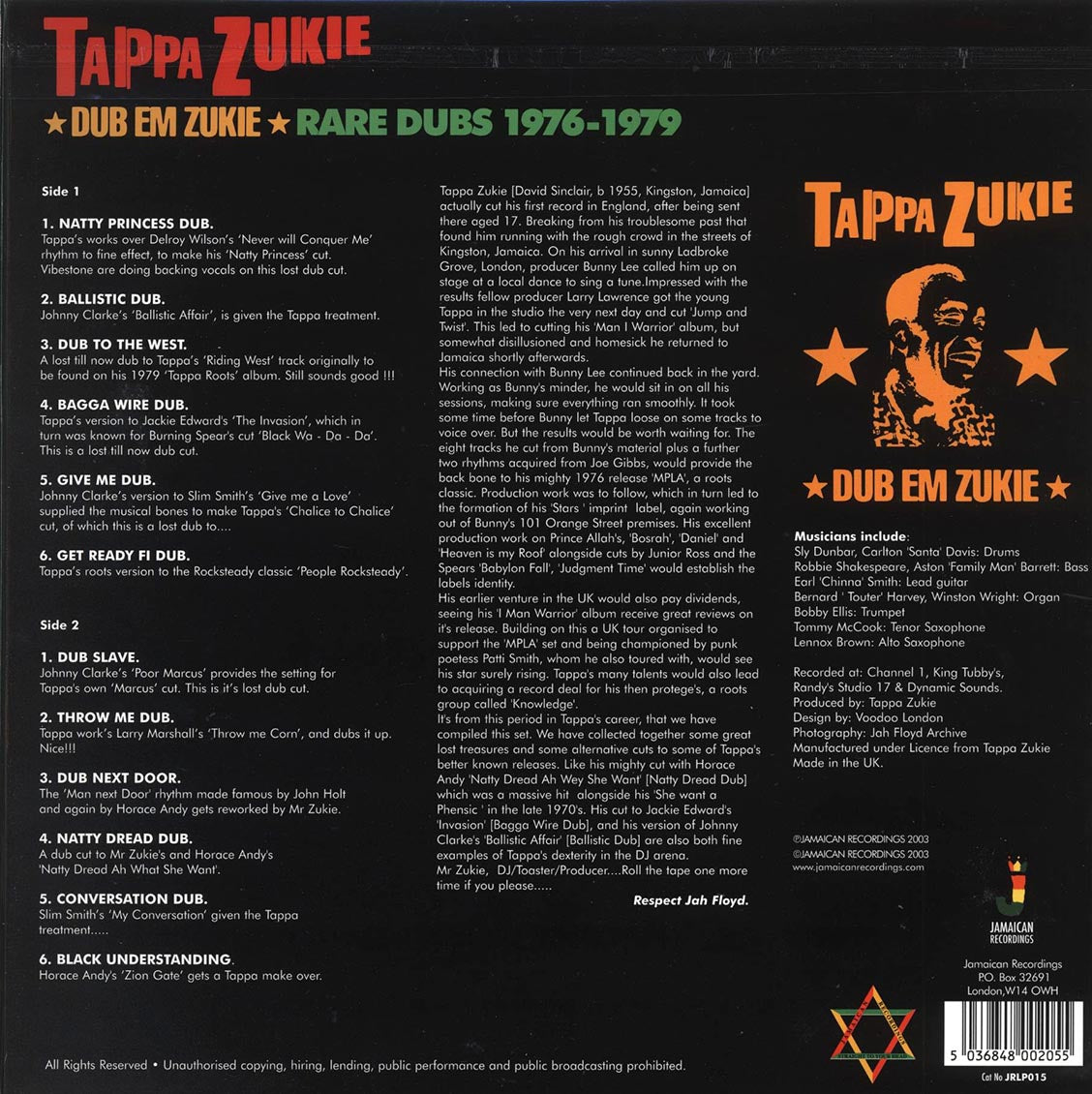 Tappa Zukie - Dub Em Zukie: Rare Dubs