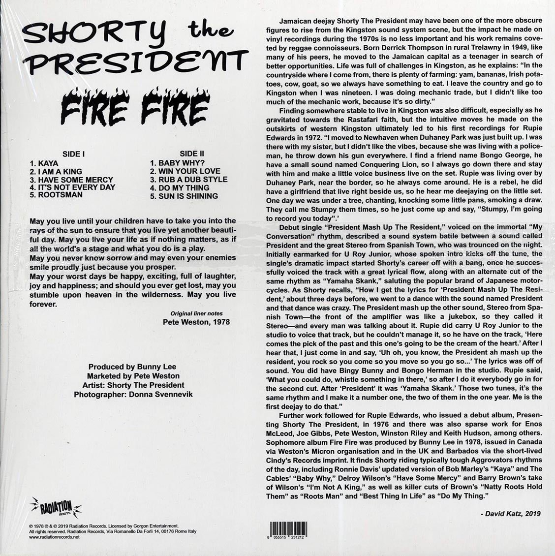 Shorty The President - Fire Fire