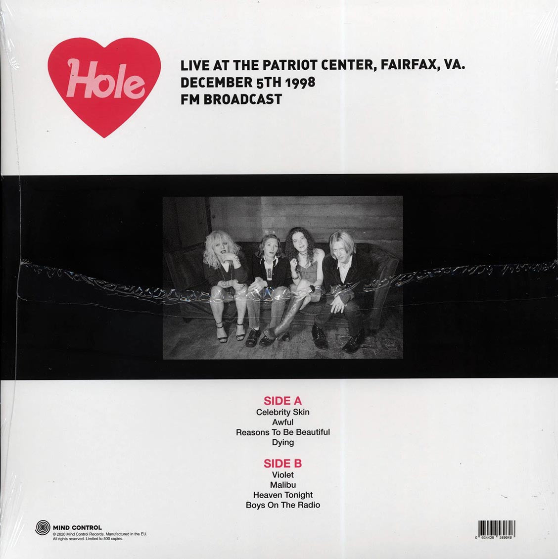 Hole - Heaven Tonight: Live At The Patriot Center, Fairfax, VA, December 5th 1998 FM Broadcast