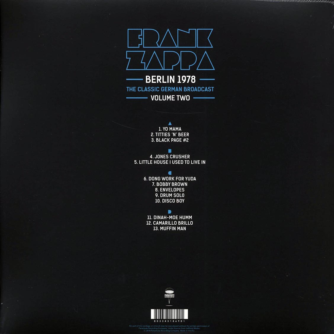 Frank Zappa - Berlin 1978 Volume 2: The Classic German Broadcast
