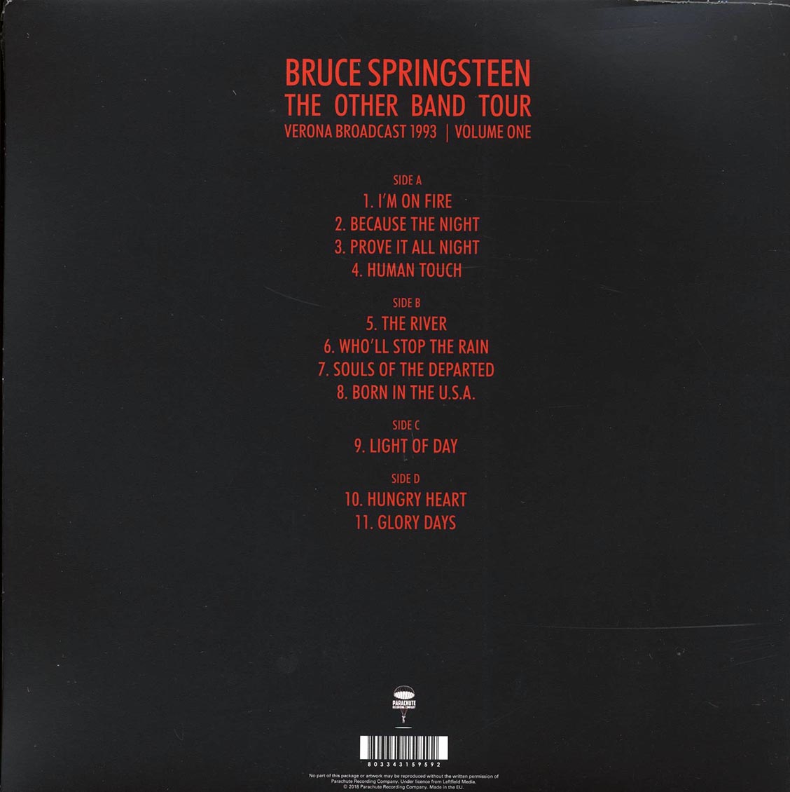 Bruce Springsteen - The Other Band Tour Volume 1: Verona Broadcast 1993