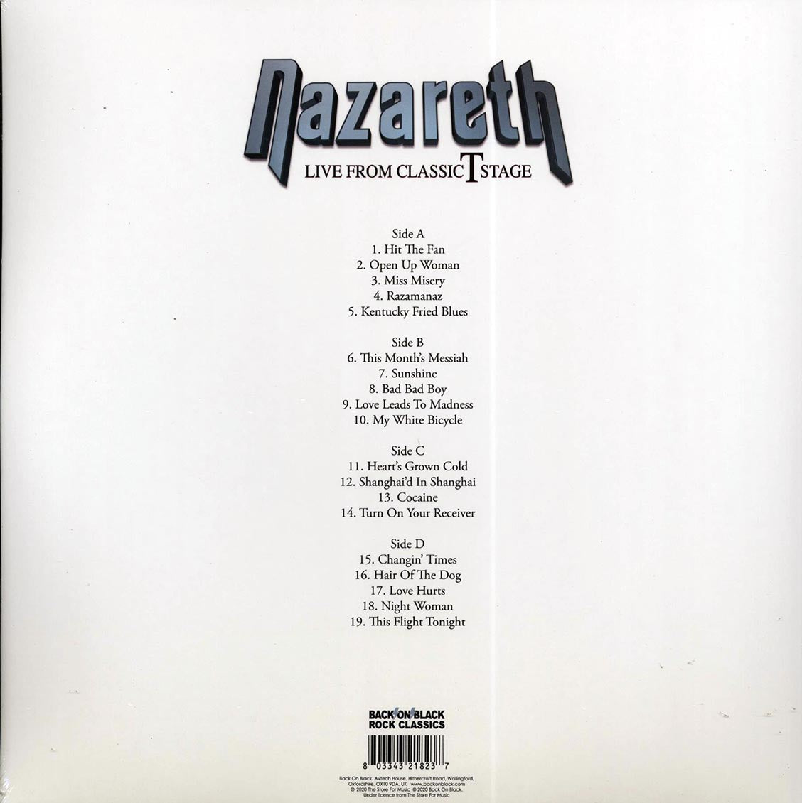 Nazareth - Live From Classic T Stage