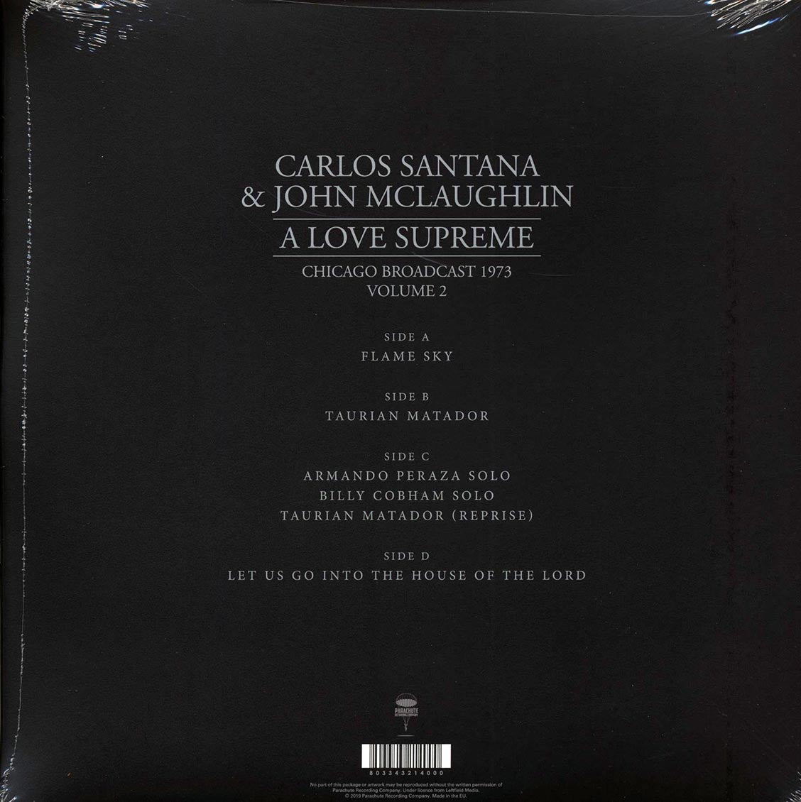 Carlos Santana, John McLaughlin - A Love Supreme Volume 2: Chicago Broadcast 1973