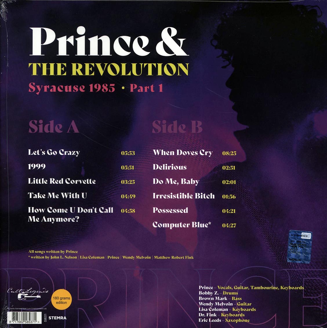 Prince & The Revolution - Syracuse 1985 Part 1: Live At Carrier Dome, Syracuse, NY, USA, March 30, 1985