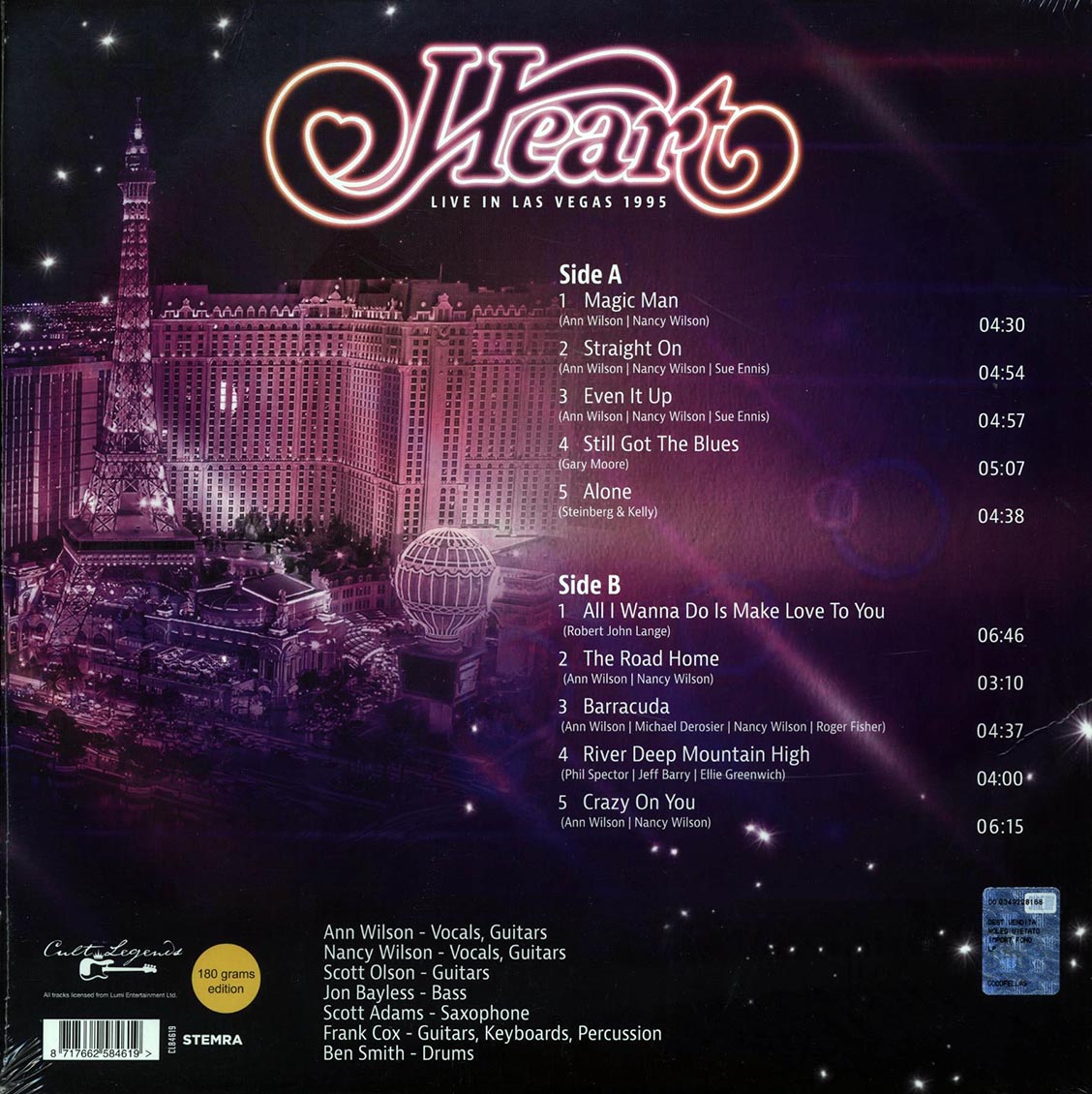 Heart - Live In Las Vegas 1995: Hard Rock Casino, October 16th