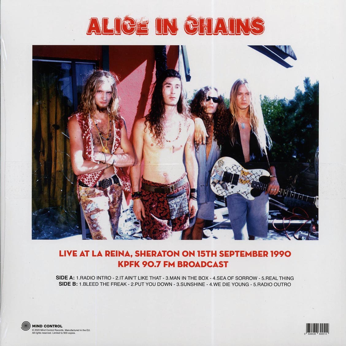 Alice In Chains - Live At La Reina, Sheraton, 15th September 1990 KPFK 90.7 Radio Broadcast