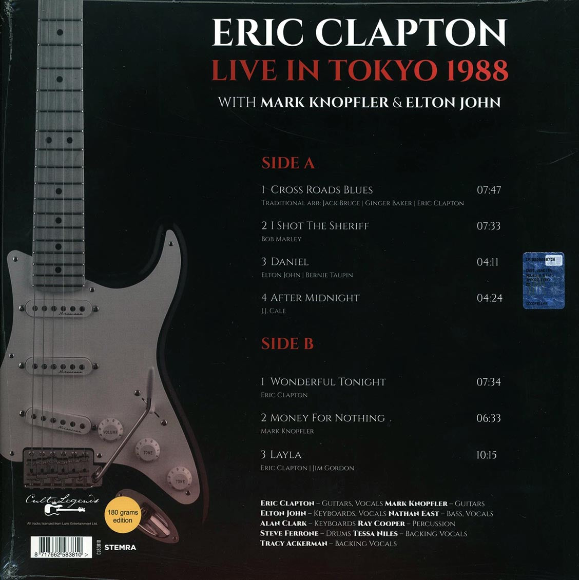 Eric Clapton, Mark Knopfler, Elton John - Live In Tokyo 1988: Tokyo Dome, Japan, November 2nd