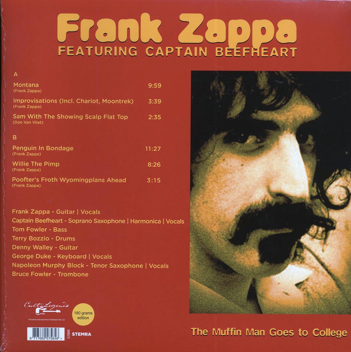 Frank Zappa, Captain Beefheart - The Muffin Man Goes To College: Providence College, RI, April 26th 1975