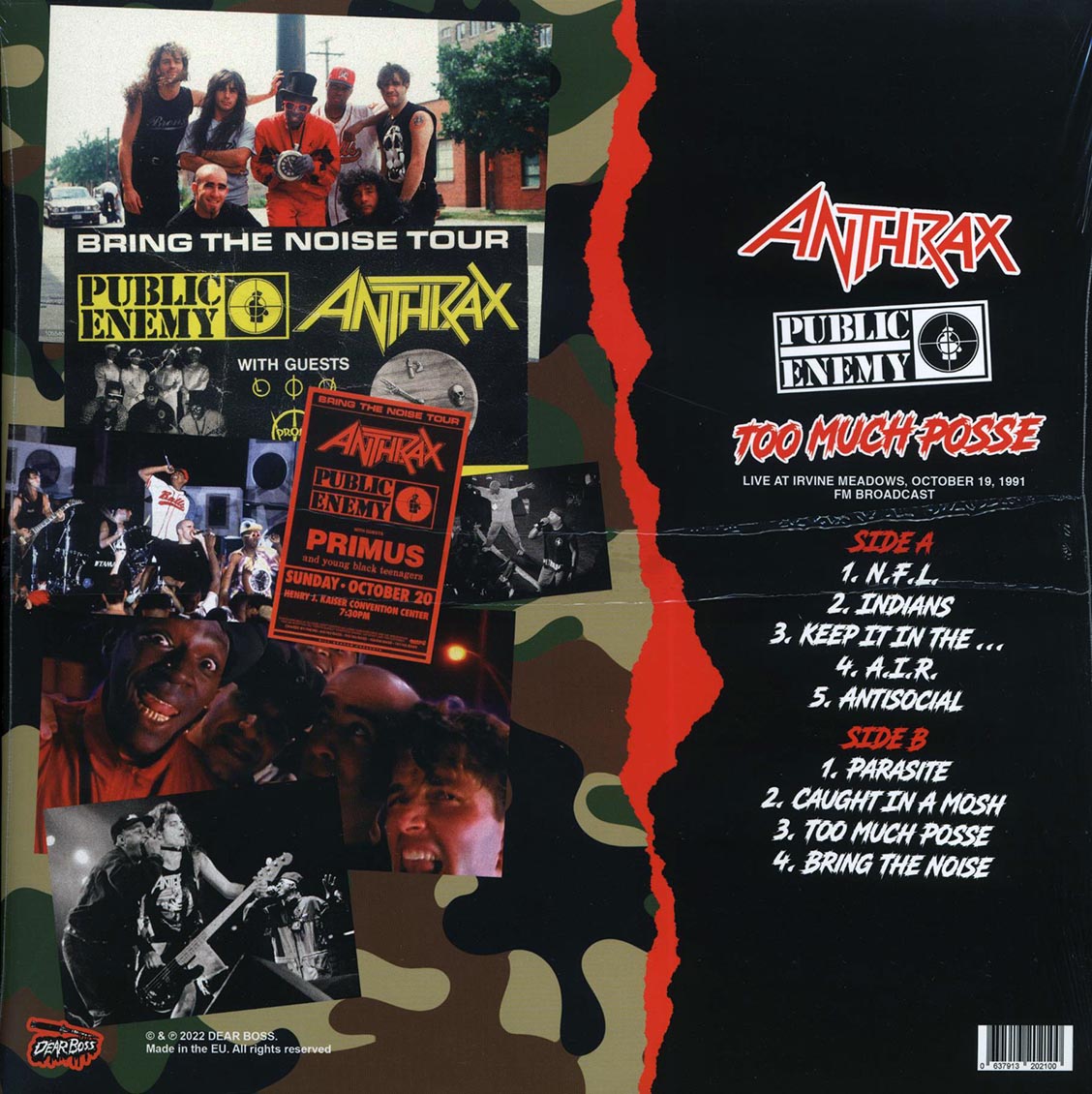 Anthrax, Public Enemy - Too Much Posse: Live At Irvine Meadows, October 19, 1991