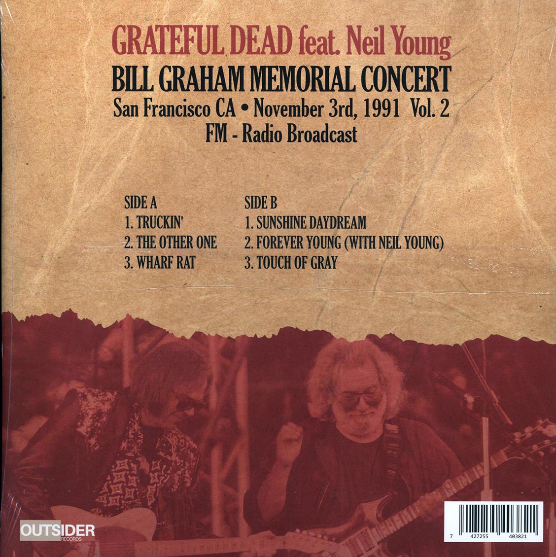 Grateful Dead, Neil Young - Bill Graham Memorial Concert Volume 2: San Francisco CA, November 3rd, 1991